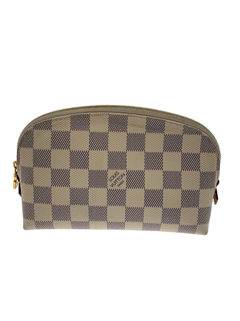 LOUIS VUITTON Pochette Cosmtique Damier Azur White